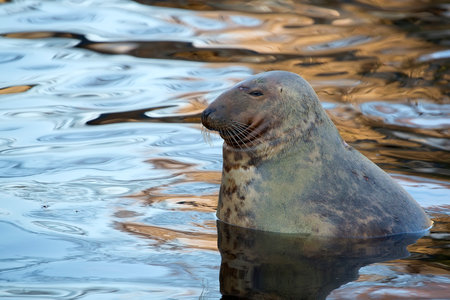 Seal in the wildの写真素材