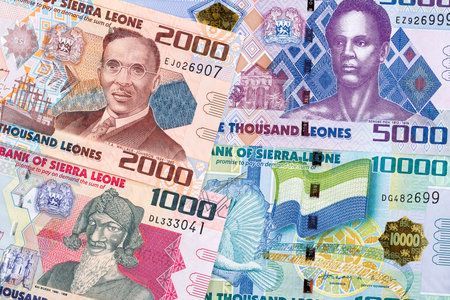 Sierra Leonean money a business backgroundの写真素材