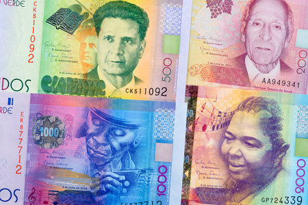 Cape Verdean money a business backgroundの写真素材