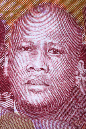 Letsie III portrait from Lesotho moneyの写真素材