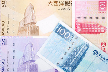 Money from Macau a business backgroundの写真素材