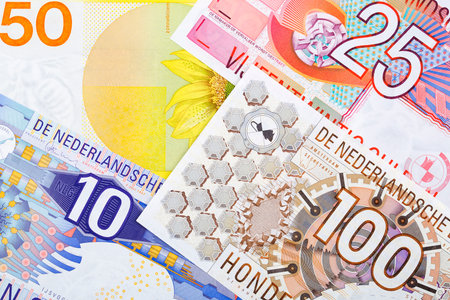 Money from the Netherlands, a business backgroundの写真素材