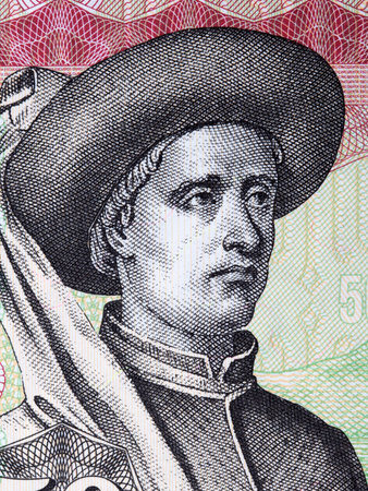 Prince Henry the Navigator a portrait from Portugal moneyの写真素材