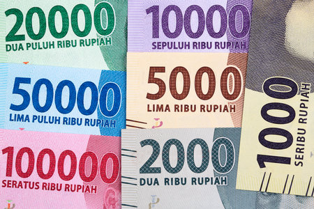 Money from Indonesia a business backgroundの写真素材