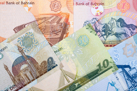 Currency of Bahrain - Dinar a business background