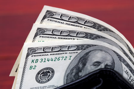 American money - Dollar in the wallet