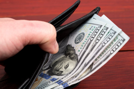American money - Dollar in the wallet
