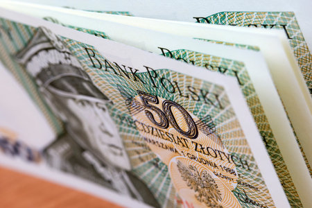 Old Polish money - 50 Zloty a business background