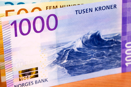 Norwegian money - crown a business background