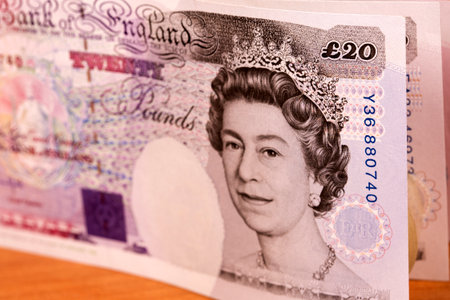 Old English money - Pounds a business backgroundの写真素材