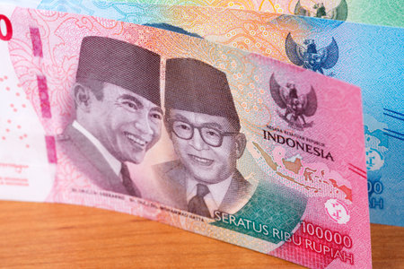 Indonesian money - Rupiah - new serie of banknotesの写真素材