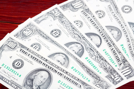 Old American money - Dollars a business background