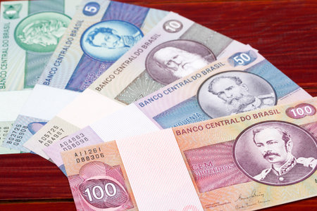 Old Brazilian money - Cruzeiro a business backgroundの写真素材