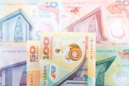 Papua New Guinean money - kina and business background