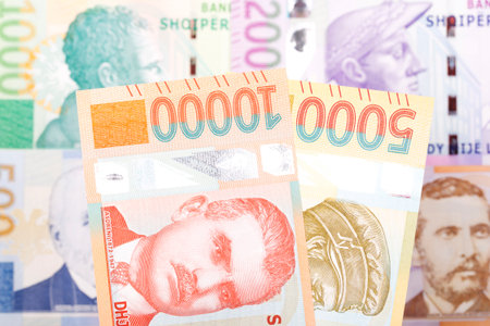 Albanian money - lek and business background