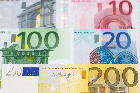 European money - Euro and business backgroundの写真素材
