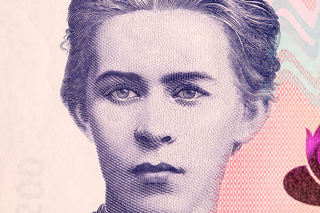 Lesya Ukrainka a closeup portrait