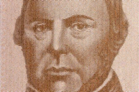 Justo Jose de Urquiza a closeup portrait from Argentine money - Australの写真素材