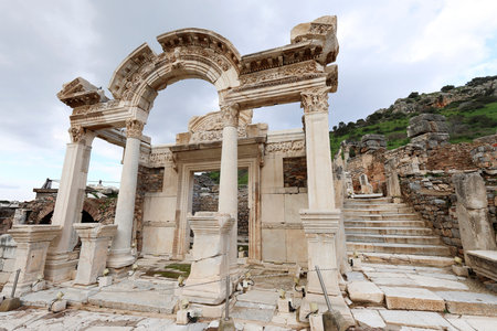 Ruins of the city of Ephesus in Turkey