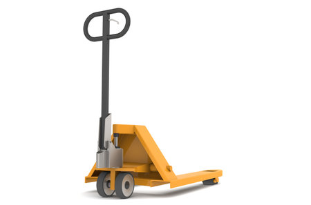 Hand Pallet Truck. Part of warehouse series.の写真素材