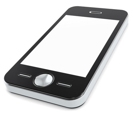 Mobile Phone with blank Screen for Copy Space.の写真素材