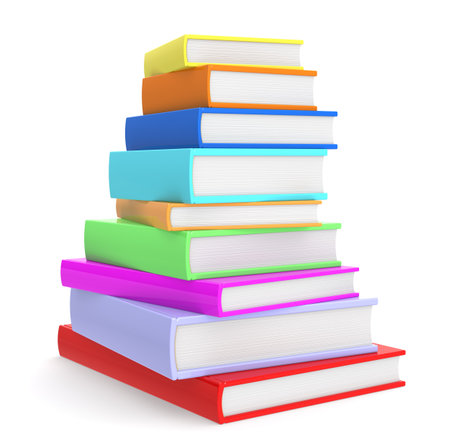 Colorful Pile of Books. の写真素材
