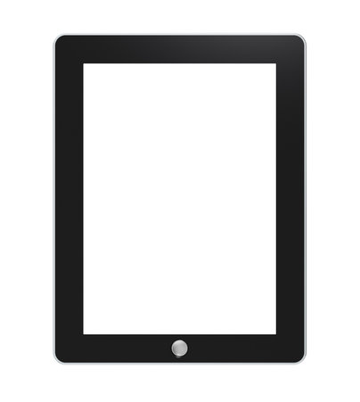 Tablet pad with blank Screen for Copy Space. Isolatedの写真素材