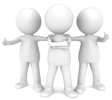 3D little human character x3 in a Confident pose. People series. 3D little human character x3 in a Confident pose. People series.