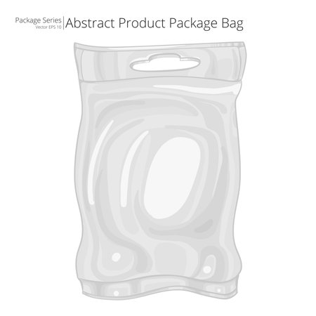 Product Package Bag. Vector, Illustration of abstract Product Package Bag. Sketch style. Packing series.のイラスト素材