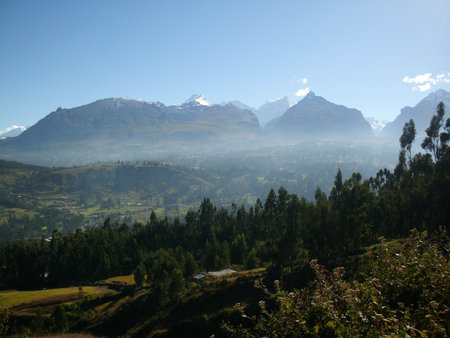 city Huaraz Peruの写真素材