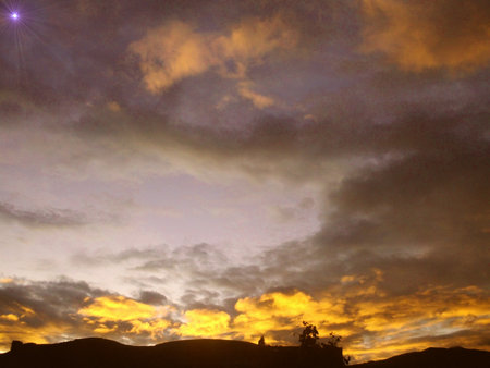 color of sunsetの写真素材