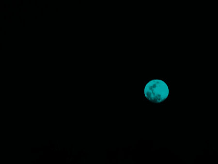 blue moonの写真素材