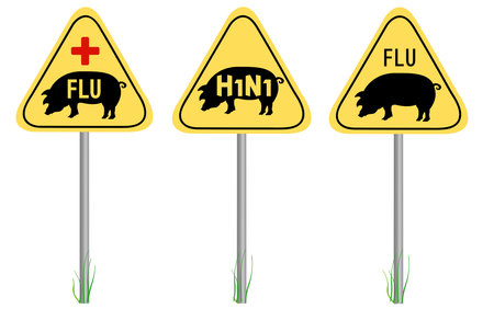 Swine Flu Signの写真素材