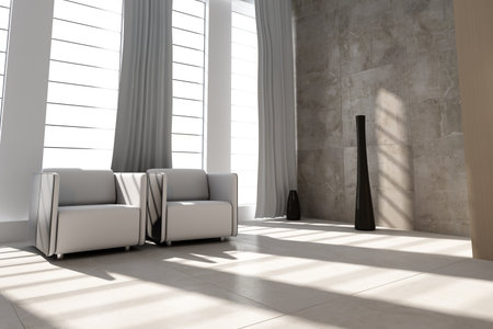 modern drawing room,3d rendering の写真素材