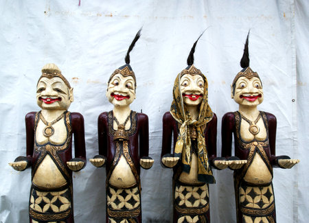 Punokawan, Puppet Character in Indonesiaの写真素材