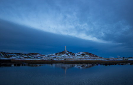 Reykjanes Lighthouseの写真素材