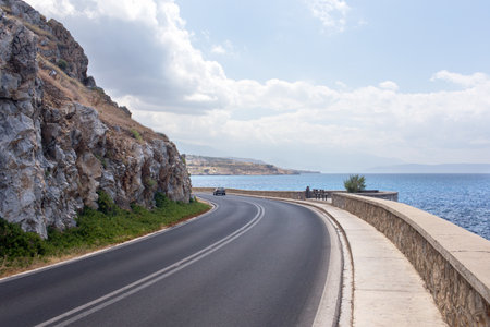 Sea Mountain Roadの写真素材