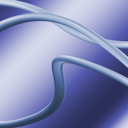 Background - steels tubes with a gradient back drop