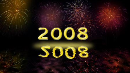 New Year's eve party or celebration for 2008の写真素材