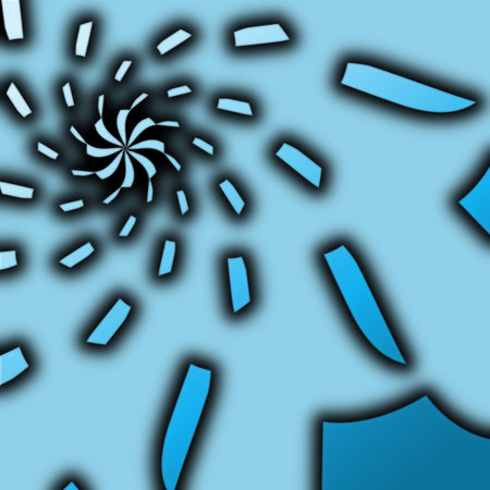Brightly colored twirled illustration for back drops