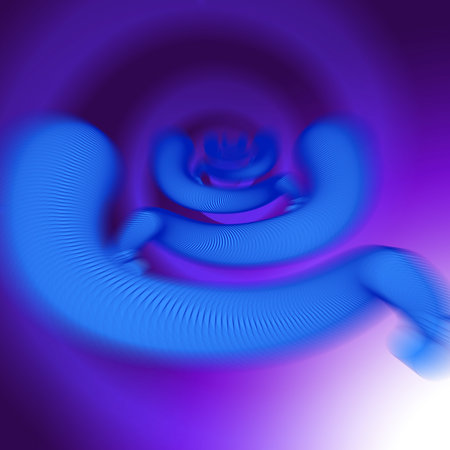 abstract spiral zooming through space at a high speedの写真素材