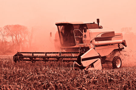 Harvesting equipmentの写真素材