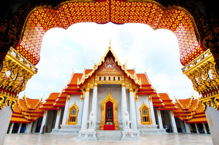 Beautiful Thai Temple,Wat Benjamaborphit の写真素材