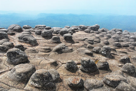 Laan Hin Pum Viewpoint at Phu Hin Rong Kla National Park, Phitsanulok, Thailand の写真素材