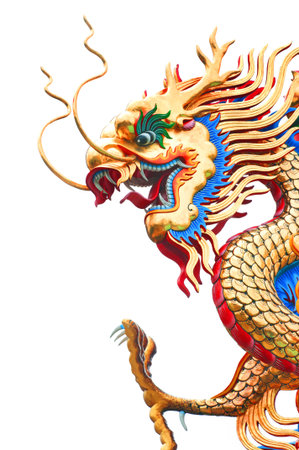Chinese style dragon statue の写真素材