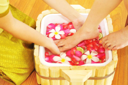 Spa Foot massageの写真素材