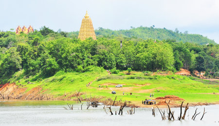 Ancient temple Muang Badan  Underworld  Kanchanaburi, Thailand のeditorial素材