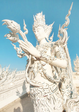 Wat Rong Khun,Chiangrai, Thailand の写真素材