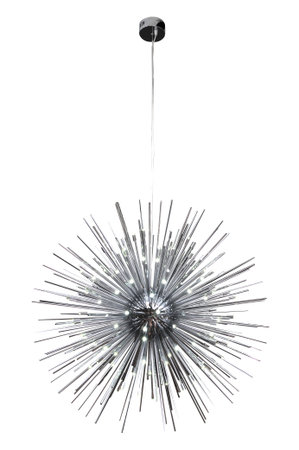 Luxury Chandelier isolated on white の写真素材
