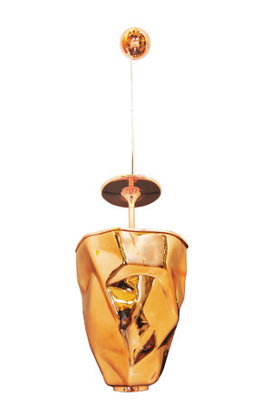 copper-red modern hanging lamp の写真素材